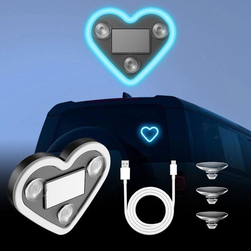 Car LED Ambient Light - 2025 Solar-Powered Heart-Shaped LED Neon Light, IP65 Waterproof, Switchable Modes, Romantic Car, Outdoor Decor, for Couples - Image 5
